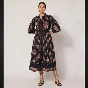 NWT Cleobella Juliet Print Gillian Midi Dress Size XSmall